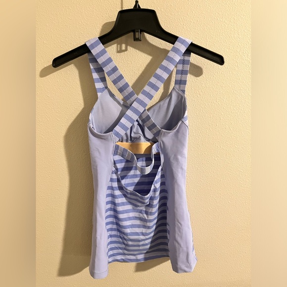 Lululemon Core Kicker Apex Stripe Lavender Dusk Tank Size 6 - Picture 11 of 12